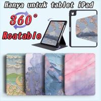 ราคา 360° Roatable เคส iPad book สําหรับ iPad Pro 11 air4/air5 Mini 6 iPad 10th/11th/12th 2021 9th 8th 10.2 9.7 5th 6th iPad Gen 11 th Mini7 iPad Air6/Air7/Air8 11" (50252988232)