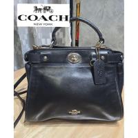 ราคา COACH แท้ หนังแท้สีดำ มีสายยาว (28590828489)