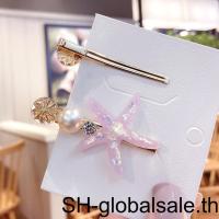 ราคา 5 TureClos Faux Pearl Star ปิ่นปักผมเครื่องประดับผมผู้หญิงคลิป Hairpin สาว Rhinestone บาง (56209701898)