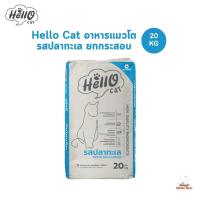 ราคา Hello Cat ฮัลโหลแคท อาหารเม็ดสำหรับแมวโต รสปลาทะเล ทานง่ายไม่เค็ม ยกกระสอบ ขนาด 20 Kg (26140528123)