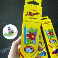 ราคา Alligator ดินสอไม้ HB คละสี 12แท่ง (7926111807)