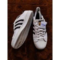 ราคา Adidas SUPERSTAR WHITE/BLACK Kasut รองเท้ามัดเชือก (22143746753)