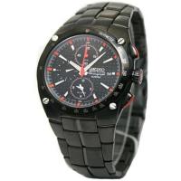 ราคา Seiko Sportura Chronograph นาฬิกาข้อมือผู้ชาย สีดำ สายสแตนเลสรุ่นSNA595P1 (340012409)
