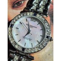 ราคา Izax Valentino Italy Jewelry Collection นาฬิกาวินเทจ ขนาด 35 mm ตัวเรือนชุบทองคำขาว Platinum Plated สายแสตนเลส (43962162836)