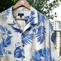 ราคา เสื้อฮาวายมือสอง Size 5XL (อก 54") แบรนด์ GEORGE - ผ้า Rayon เสื้อฮาวายหุ่นหมีตำหนิ : ผ้าขาด (44410924769)