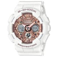 ราคา Casio G-Shock Mini นาฬิกาข้อมือผู้หญิง สายเรซิ่น รุ่น GMA-S120MF-7A2 - สีขาว (283187514)