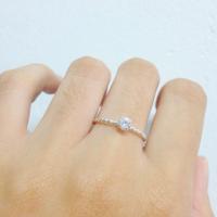 ราคา แหวนเกลียวประดับพลอย CZ เงินแท้ 92.5 (36414425)
