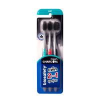 ราคา Biosafety ไบโอเซฟตี้ " เฟรชชาโคล 2 แถม 1 " แปรงสีฟัน รุ่น Fresh Charcoal เฟรชชาโคล (26250408895)
