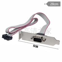 ราคา [มากกว่า 2 ชิ้น] Serial Baffle Line เมนบอร์ด Serial Line DB9 Extension Line COM Port Line 9 Pin RS232 Line Small Baffle 28 ซม. (46357091556)