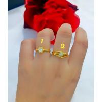 ราคา [ACC PEKANBARU] แหวนชุบคริสตัล 24k + ชุบทอง 24k (40578799390)