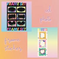 ราคา id photo frame sticker | สติกเกอร์ตกแต่งรูป (11352632960)