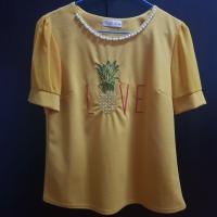 ราคา เสื้อสีเหลือง ลายปัก สับปะรด (2040713770)