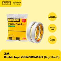 ราคา 3M SCOTCH DOUBLE TAPE 18 MMX10 YARD 200M (1 ชุด) (42629104248)