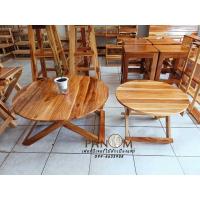 ราคา โต๊ะญี่ปุ่น พับได้ งานไม้สักเคลือบเงาอย่างดี (10151269300)