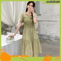 ราคา เดรสสาวอวบ ชุดออกงานสาวอวบ ชุดไปงานแต่ง ชุดเดรสสีชมพู อก 42-52 นิ้วv (722) (52459502002)