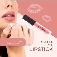 ราคา พร้อมส่งในไทย Matte Me Sleek Make up #436 ลิปสติกเนื้อแมต กันน้ำ❗️เบอร์ 436 (22056046120)