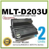 ราคา ** Pack 2 ** Discount4U ตลับหมึกเลเซอร์ Toner MLT-D203U ใช้กับ Samsung M4020ND (4919020341)