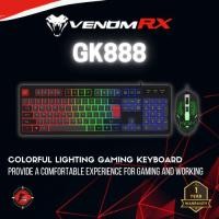ราคา Venom Keyboard+Mouse Combo Gaming Lighting RGB GK888 (27038054736)