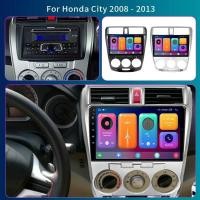 ราคา Honxun เครื่องเสียงรถยนต์หน้าจอสัมผัส android หัว 10.1 นิ้ว 8G + 64 สําหรับ HONDA City 2008-2013 carplay android auto car monitor 2din สเตอริโอมัลติมีเดียบลูทูธ astral qcy kenwood (47357608868)