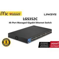 ราคา Linksys LGS352C 48-Port Managed Gigabit Ethernet Switch with 4 10G SFP + Uplinks, TAA Compliant, Mountable Rack 1 U (25320193128)