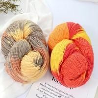 ราคา ไหมขนสัตว์ย้อมสีไล่ระดับสีรุ้ง ไหมหนาปานกลาง สำหรับถักมือ DIY หมอน ผ้าห่ม ผ้าพันคอ ชุดถักโครเชต์ 200g (27485696556)