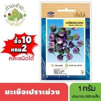 ราคา เจียไต๋ (ซื้อ10แถม2) เมล็ดพันธุ์ มะเขือเปราะม่วง ขนาด1กรัม ประมาณ200เมล็ด Round Eggplant มะเขือเปราะ เมล็ดพันธุ์พืช เมล็ (7418009404)