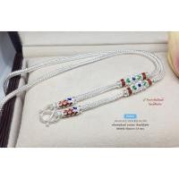 ราคา สร้อยคอเงินแท้ 92.5% งานสุโขทัย ลายสี่เสา ลงยา หนัก 2 บาทตัน ใส่ได้ทั้งชาย หญิง งานช่างทอง รับประกั (26994565550)