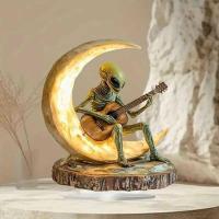 ราคา ❥ ใหม่ 2025 Bohemian Alien Moon กีตาร์อะคริลิค Home Office Desktop ร้าน (29579720671)