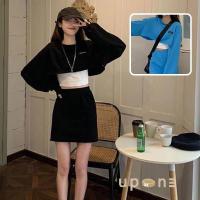 ราคา ชุดเซ็ตสไตล์สาวเกาหลี ชุดเซ็ต2ชิ้นผญ ชุดเซ็ต so cute น่ารักมากๆ เสื้อครอป (22419382637)