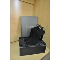 ราคา รองเท้าส้นสูงกุชชี่ Gucci Ankle Boots ของแท้ 100% มือสอง พร้อมส่ง (2105220036)