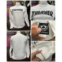 ราคา เสื้อยืดแขนยาวสีขาวลายแบรนด์สเก็ต Thrasher (ไซส์M) (45958280914)