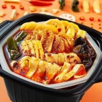 ราคา หม้อไฟอุ่นในตัว 6 กล่อง หม้อไฟอุ่นในตัวสำหรับคนขี้เกียจ หม้อไฟขนาดเล็ก เนื้อสันนอกเผ็ด เนื้อสันนอกกรอบ เนื้อสันนอกหมู เน (28031576602)