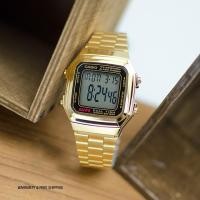 ราคา CASIO นาฬิกาข้อมือ รุ่น A178WGA-1A นาฬิกาเรือนทองสไตล์วินเทจ- ของแท้ 100% ประกัน CMG 1 ปี (272059659)