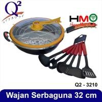ราคา Q2 Panci ชุด Wajan ชุดเคลือบ Non-Stick 10 ชิ้นชุด Non-Stick กระทะ Q2-3210 Q2 3210 ชุด (27181397151)
