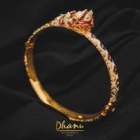ราคา Dhanu กำไลพญานาคลงยา กำไลเสริมโชคลาภ กำไลลงยาแบบโบราณ พลอยทับทิมแท้ เสริมอำนาจ เสริมบารมี กำไลลงยา (58110525307)