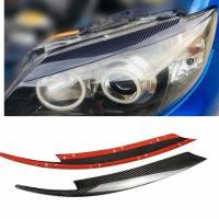 ราคา ไฟหน้าคิ้วไฟหน้าเปลือกตาสําหรับ Subaru Impreza WRX 10th 2008-2011 คาร์บอนไฟเบอร์รถด้านหน้าหัวโคมไฟฝาครอบ Browauto ชิ้นส่วนตกแต่งรถ (45759361129)
