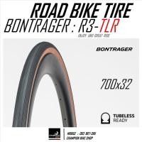 ราคา ยางเสือหมอบ BONTRAGER : R3 TLR-HCL 700x32c ROAD BIKE TUBELESS TIRE - สีดำ-แก้มน้ำตาล (25505105245)