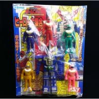 ราคา Yutaka Super Sentai Ohranger Set เซนไต ขบวนการ 5 สี ซอฟ โมเดล Soft Vinyl 3 นิ้ว โอเรนเจอร์ มือ1 (20410626610)