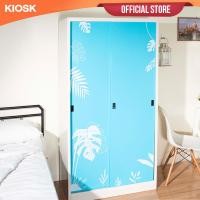 ราคา [จัดส่งพร้อมติดตั้งฟรี] KIOSK ตู้เสื้อผ้าบานเลื่อนทึบลายMonsterla (23480812980)