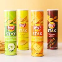 ราคา มาเลเซียนําเข้า Lays Lays STAX Barrel Original บาร์บีคิวชีสรสมันฝรั่งทอด 135g ของว่างสบายๆ260413 (46608734501)