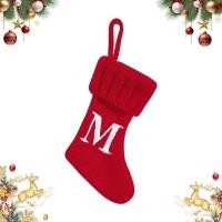 ราคา ถุงน่องคริสต์มาสถักลายตัวอักษร Christmas Stocking สีแดง สำหรับแขวนเตาผิง ต้นคริสต์มาส เด็ก ผู้ใหญ่ สัตว์เลี้ยง (43226465542)