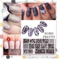 ราคา แผ่นปั๊มลายเล็บผืนผ้า ลูกไม้ ดอกไม้ opi orly essie zoya (93359609)