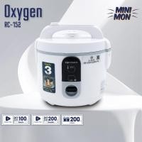 ราคา Oxygen หม้อหุงข้าวไฟฟ้า รุ่น RC-152 หม้อในเคลือบ Non Stick ขนาด 1.5 ลิตร กำลังไฟ 500 วัตต์ พร้อมซึ้งนึ่ง (27377751047)