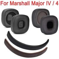 ราคา เปลี่ยนแผ่นรองหูฟังหูฟังสําหรับ Marshall Major 4 / IV หูฟังแผ่นรองหูฟังเบาะฟองน้ําชุดหูฟัง Earmuffs (27862633015)