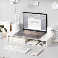ราคา ชั้นวางจอคอมพ์ 1-2 ชั้น แบบมินิมอล โต๊ะวางคอม monitor stand ชั้นเพิ่มพื้นที่ ชั้นวางของ โต๊ะญี่ปุ่น จัดระเบียบโต๊ะทำงาน (17530661227)
