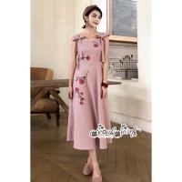 ราคา เสื้อผ้าแฟชั่นสไตล์เกาหลี ชุดเดรสยาวDress ชุดเดรสสวยเพรียวสุดชิค Size M สีแดงพร้อมส่งสวยเหมือนแบบ (1346304498)
