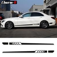 ราคา สติกเกอร์ติดด้านข้างกระโปรงรถแข่ง สําหรับ Mercedes Benz C180 C200 C230 C280 C300 C320 C350 C63 AMG Coupe Sedan 2 ชิ้น (18978000810)