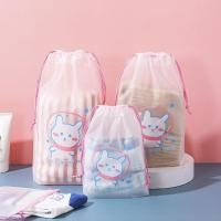 ราคา พร้อมส่ง ถุงหูรูด เชือกรูด ถุงใส่ของพลาสติก ลายน่ารัก มี 4 ขนาด เก็บของ จัดระเบียบของ ใส่ของเก็บกันฝุ่น (43704671201)