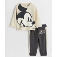 ราคา H&M Baby Sweatshirt set - สีเทาครีมมิกกี้ (44071489785)