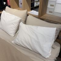 ราคา หมอนขนเป็ด muji 100% ขนาด 43x63ซม ของแท้จากช็อป ขนาดมาตรฐาน (16740027634)